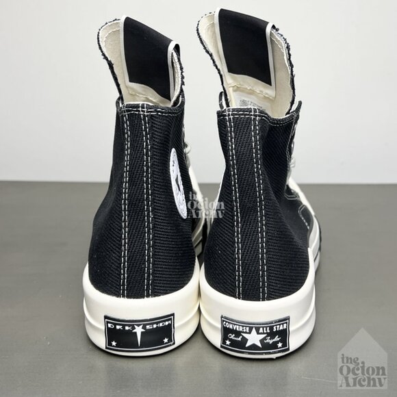 Rick Owens x Converse DRKSHDW Turbodrk Chuck 70 High 'Black' OG 172344C - Picture 12 of 13